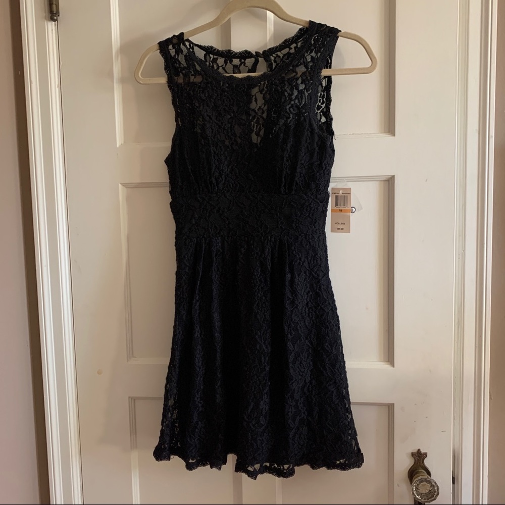 Black Lace Mini Dress